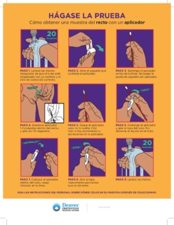 TEST YOURSELF - How to collect a rectal swab (SPANISH)