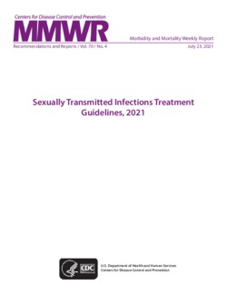 CDC 2021 STI Treatment Guidelines