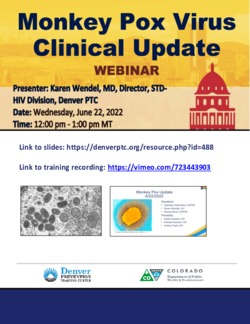 Monkey Pox Virus Clinical Update Webinar