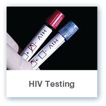 HIV testing button